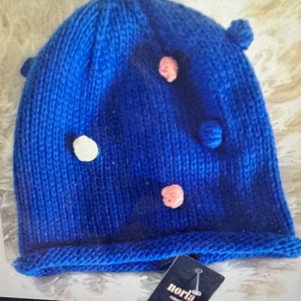 Norla Handmade Wool Blend Pom Poms Beanie